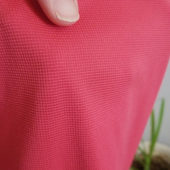 Adidas L golf top short sleeve polo button collared embroidered logo Climalite - Picture 11 of 11